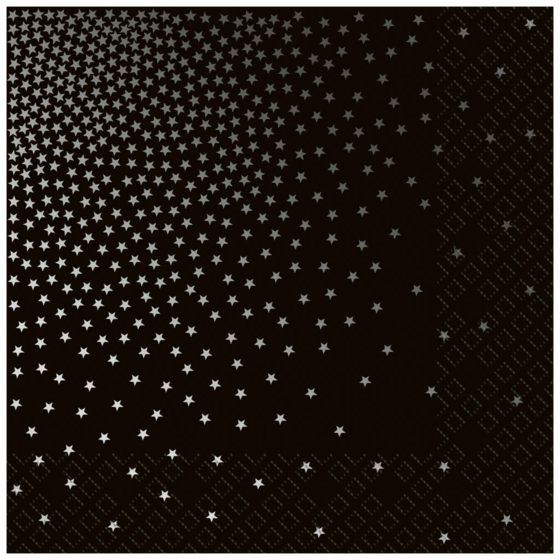 Servietten „Davis“ | 33×33 cm, schwarz, 20 Stück