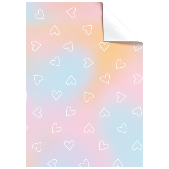 Geschenkpapier-Bogen „Kayla“ | 100×70 cm, 76 g/m², mehrfarbig, pastell