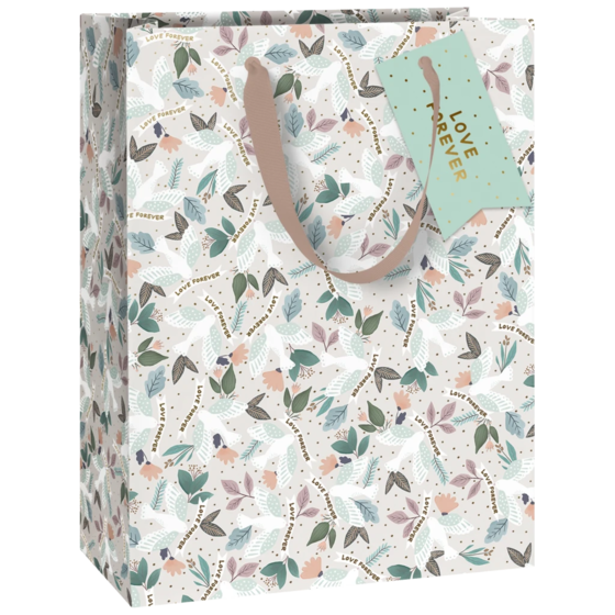 Geschenktasche „Duva“ | 23×30×13 cm, 230 g/m², hellgrau