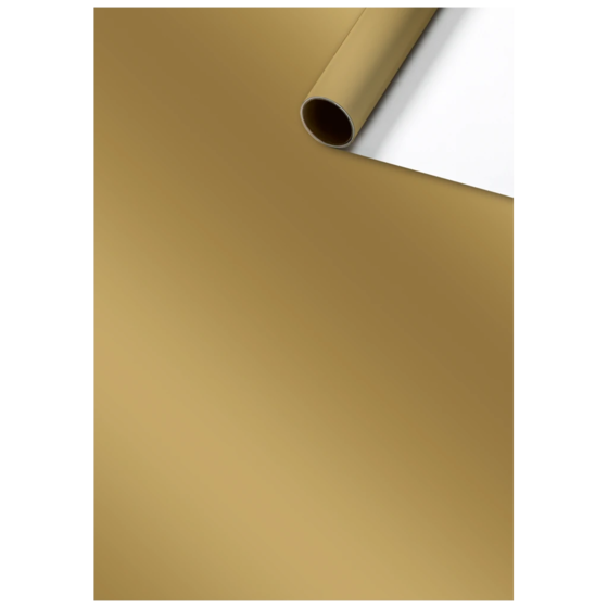 Geschenkpapier „Uni Plain“ One Colour | 70 cm × 2 m, 80 g/m², gold