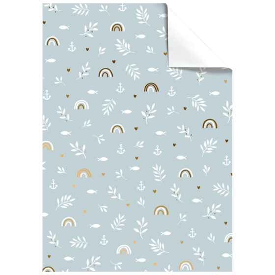 Geschenkpapier-Bogen | 100×70 cm, 76 g/m², hellblau