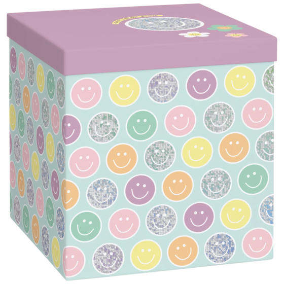Geschenkbox „Nea“ | 23×24×23 cm, mehrfarbig, pastell