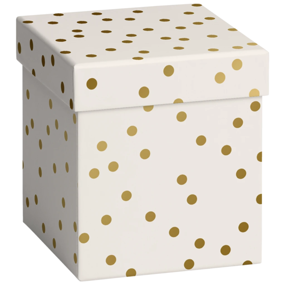 Geschenkbox „Coco“ | 11×12×11 cm, beige