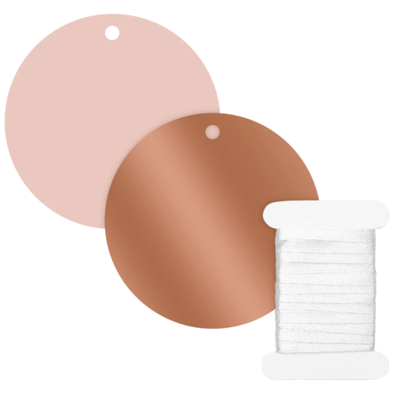 Geschenkanhänger-Set „Vanda“ | terracotta/rosa