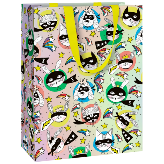Gift Bag “Piper blue” | 23×30×13 cm, 230 gsm, rainbow