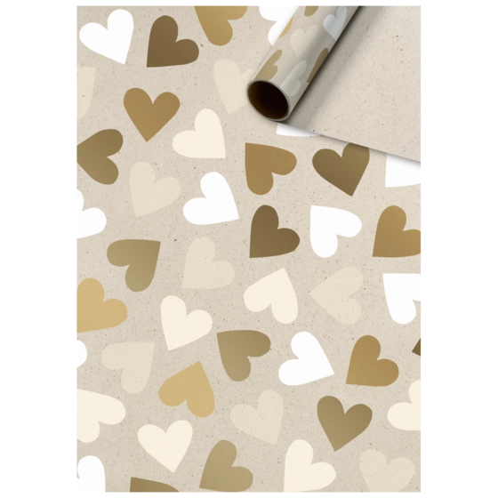 Geschenkpapier „Velia“ | 70 cm × 2 m, 80 g/m², hellbraun