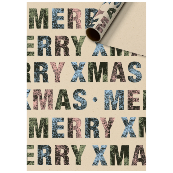 Geschenkpapier „Zima“ | 70 cm × 2 m, 70 g/m², hellbraun