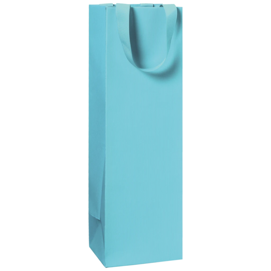 Flaschentasche One Colour | 11×36×10,5 cm, 250 g/m², hellblau