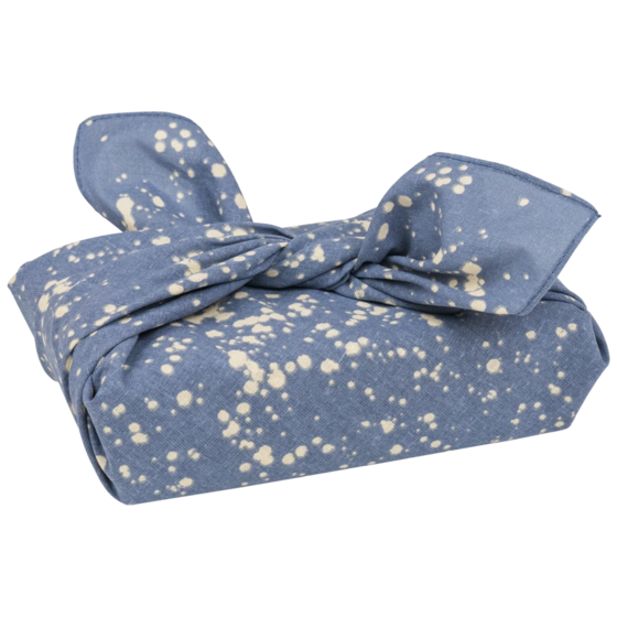 Stoffverpackung „Sprenkel“ | blau