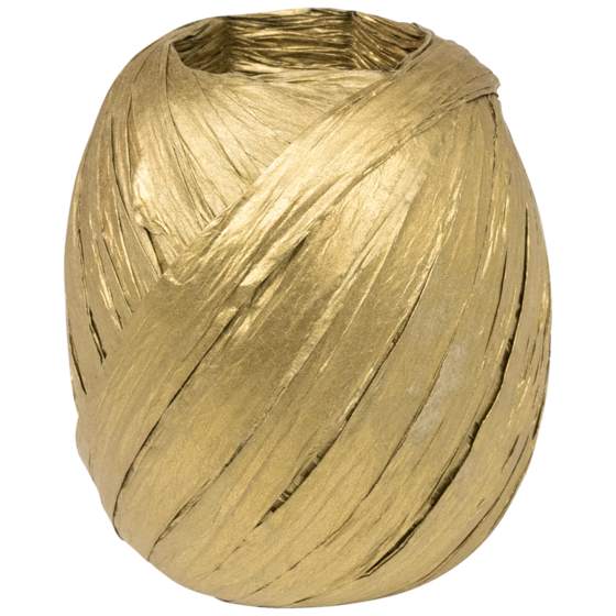 Geschenkband | Papier, 7 mm × 30 m, gold