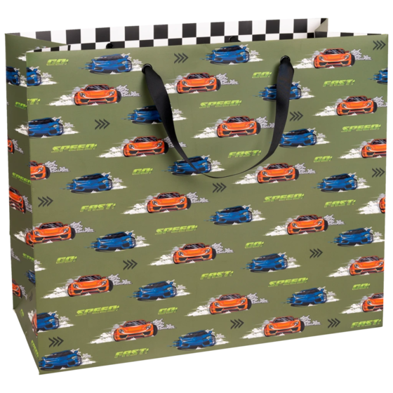 Geschenktasche „Schorsch“ | 45×38×22 cm, 230 g/m², olivgrün