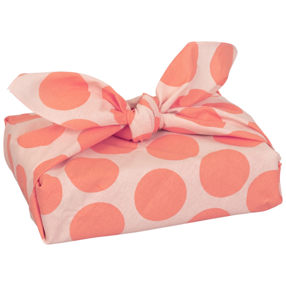 Stoffverpackung „Yoko“ | altrosa/rosa