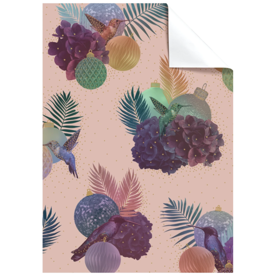 Geschenkpapier-Bogen „Jusenagesama“ | 100×70 cm, 76 g/m², rosa