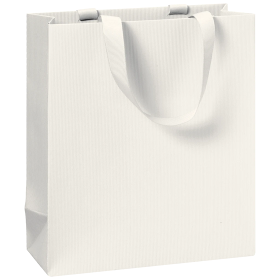 Gift Bag One Colour | 18×21×8 cm, 250 gsm, light beige