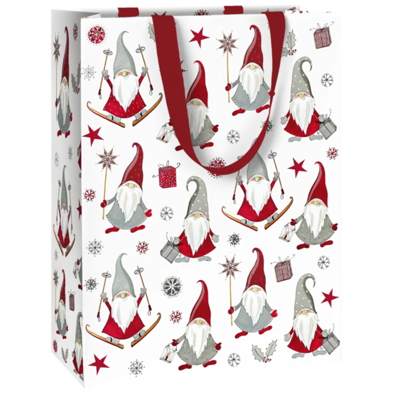 Geschenktasche „Nisse rot “ | 23×30×13 cm, 230 g/m², rot