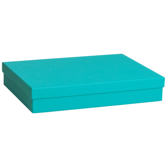 Geschenkbox One Colour | 33×6×24 cm, türkis