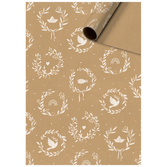 Geschenkpapier „Avi“ | 70 cm × 2 m, 70 g/m², hellbraun