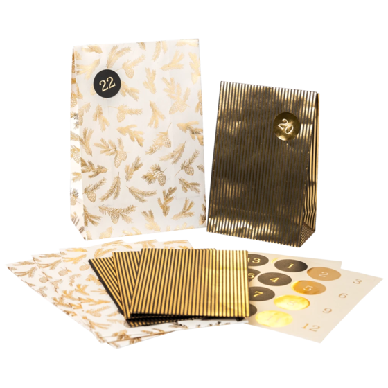 Adventskalender „Mariola“ | beige/gold