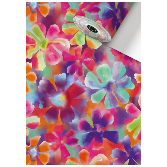 Geschenkpapier Sécaré-Rolle „Loe“ | 70 cm × 150 m, 80 g/m², mehrfarbig