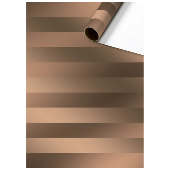 Geschenkpapier „Bas“ | 70 cm × 2 m, 76 g/m², braun/kupfer