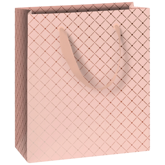 Geschenktasche „Min“ | 18×21×8 cm, 250 g/m², hellrosa