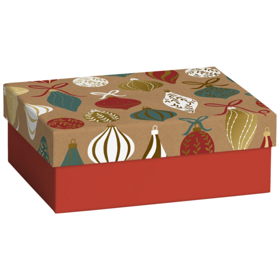 Geschenkbox „Lorena“ | 12×6×16,5 cm, rot/braun