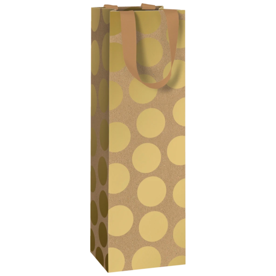 Flaschentasche „Yoko“ | 11×36×10,5 cm, 250 g/m², hellbraun