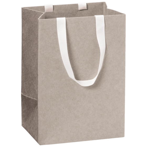 Geschenktasche One Colour | 10×14×8 cm, 250 g/m², hellgrau