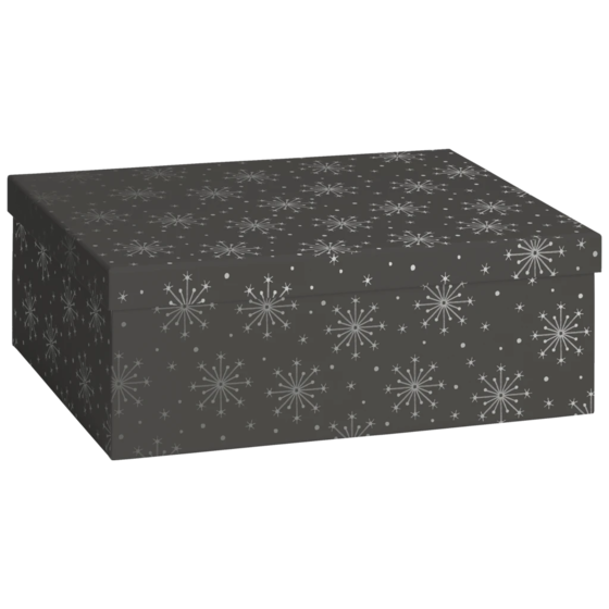Geschenkbox „Nieve“ | 24×12×33 cm, dunkelgrau