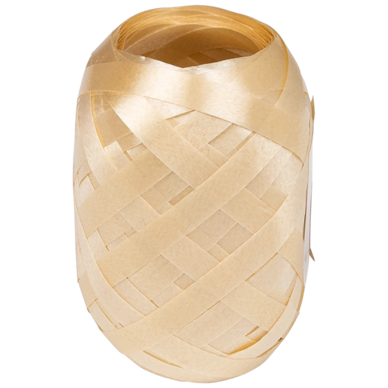 Geschenkband | Polypropylen, 5 mm × 20 m, hellbraun