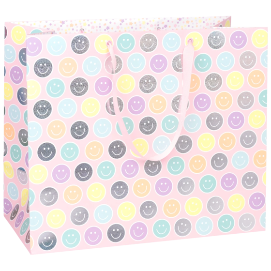 Geschenktasche „Nea“ | 45×38×22 cm, 250 g/m², rosa/mehrfarbig, pastell