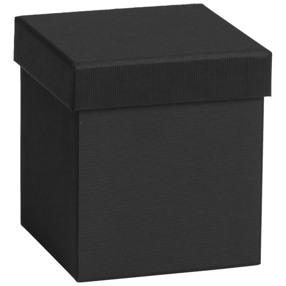 Geschenkbox One Colour | 11×11×12 cm, schwarz
