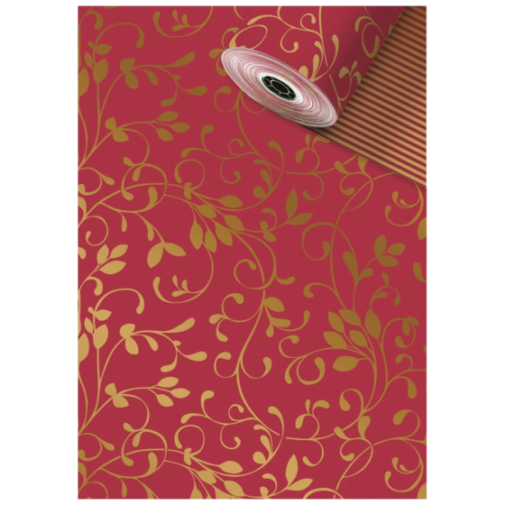 Geschenkpapier Sécaré-Rolle „Miron“ | 70 cm × 250 m, 80 g/m², dunkelrot