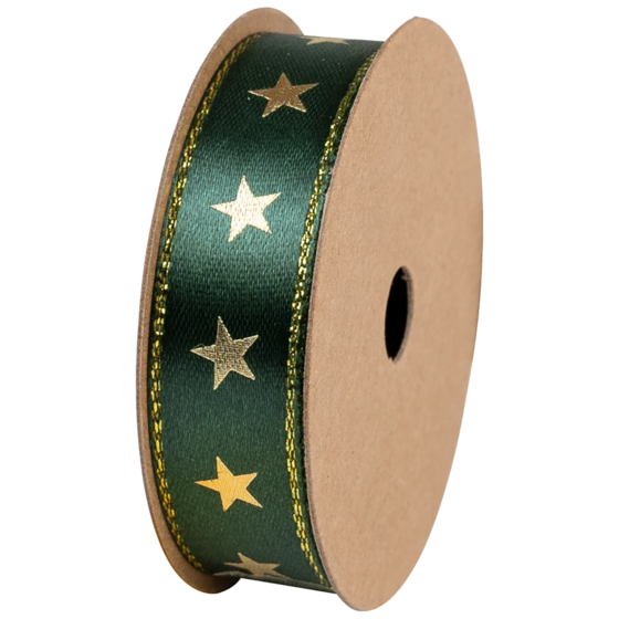 Geschenkband | Satin Polyester, 15 mm × 3 m, dunkelgrün