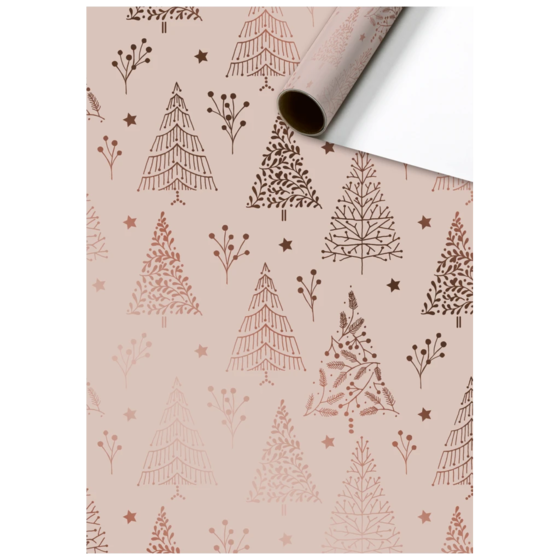 Geschenkpapier „Arlette“ | 70 cm × 1,5 m, 75 g/m², altrosa