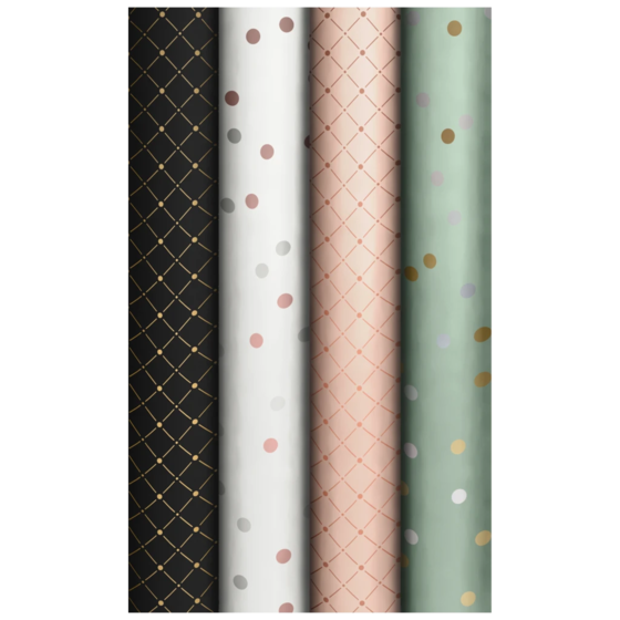 Geschenkpapier „Glorious Times“ | 70 cm × 1,5 m, 75 g/m², sortiert