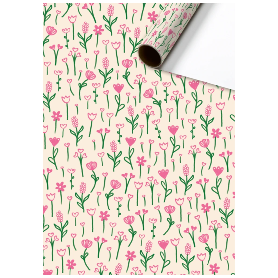 Geschenkpapier „Primavera“ | 70 cm × 2 m, 80 g/m², beige