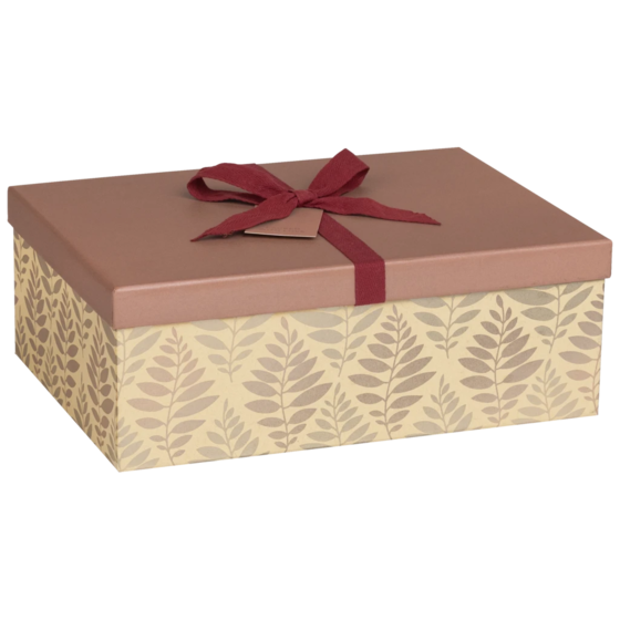 Geschenkbox „Solea“ | 24×12×33 cm, ziegelrot/hellbraun