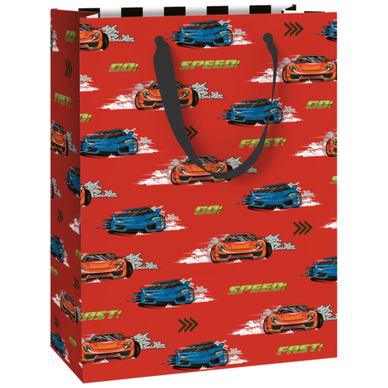 Geschenktasche „Schorsch“ | 23×30×13 cm, 230 g/m², rot