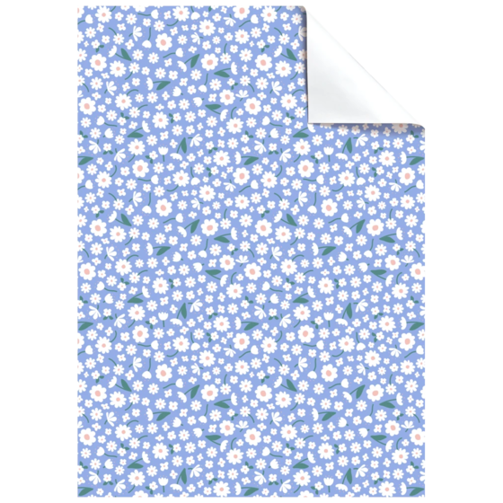Geschenkpapier-Bogen „Samia“ | 100×70 cm, 80 g/m², hellblau