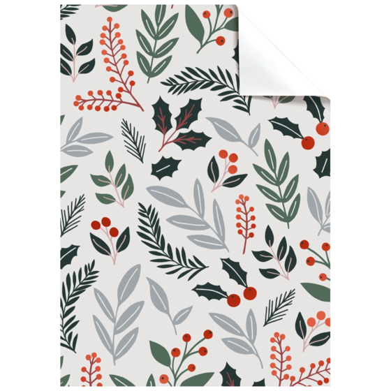 Geschenkpapier-Bogen „Berna“ | 50×70 cm, 80 g/m², hellgrau