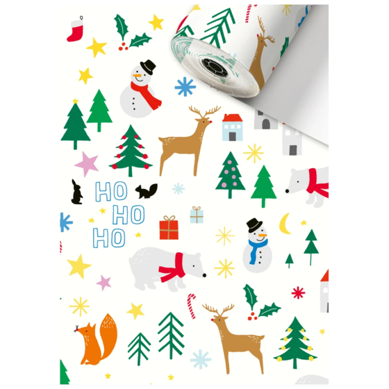 Geschenkpapier Sécaré-Rolle | 30 cm × 250 m, 80 g/m², weiß
