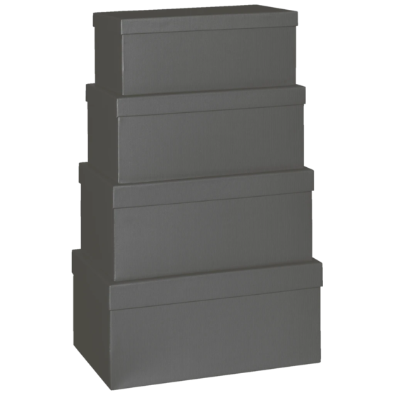 Gift Box One Colour | black, 4 Sizes