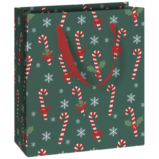 Geschenktasche „Tika“ | 18×21×8 cm, 180 g/m², grün