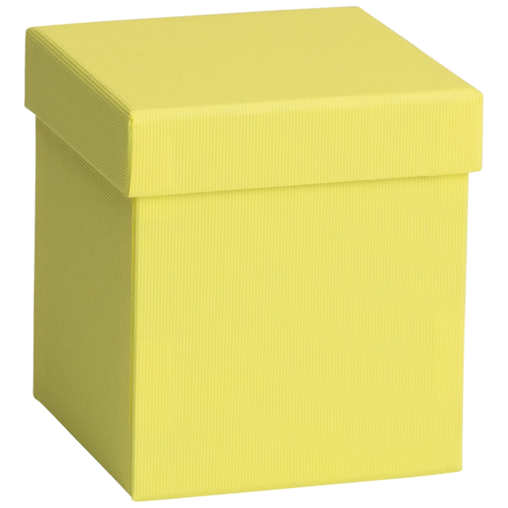 Geschenkbox One Colour | 11×11×12 cm, gelb