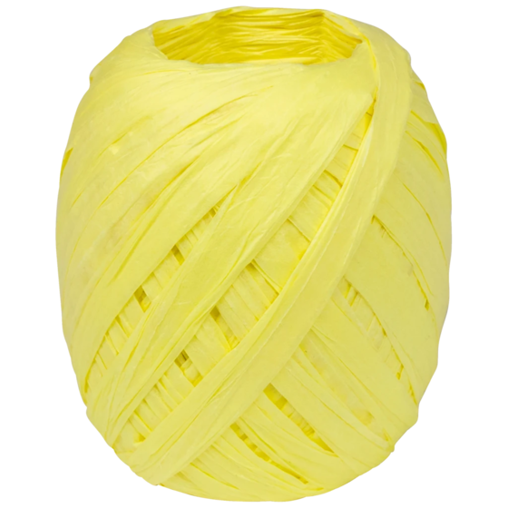 Geschenkband | Papier, 7 mm × 30 m, gelb