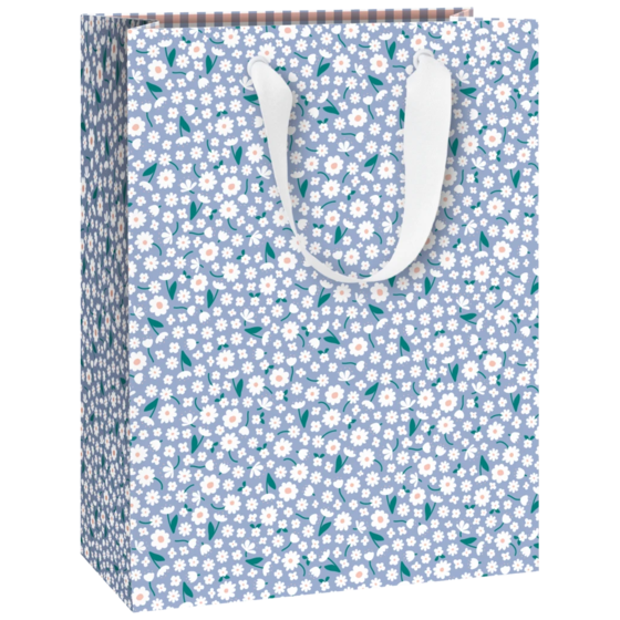 Geschenktasche „Samia“ | 23×30×13 cm, 230 g/m², himmelblau