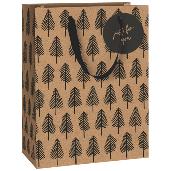 Geschenktasche „Weren schwarz“ | 23×30×13 cm, 230 g/m², schwarz