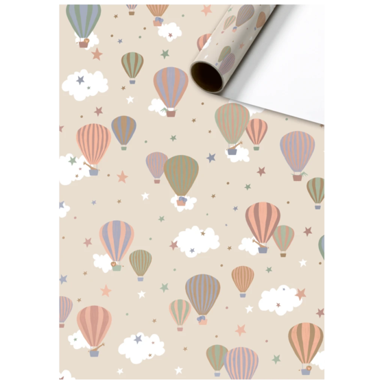Geschenkpapier „Mimmo“ | 70 cm × 2 m, 80 g/m², beige