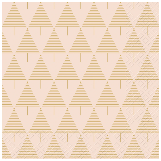 Servietten „Walo“ | 25×25 cm, hellrosa, 20 Stück